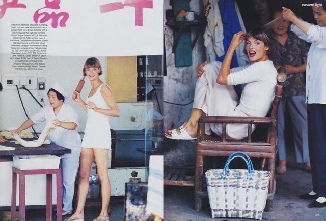 arthur elgort, vogue us, “eastern light”, october 1993
