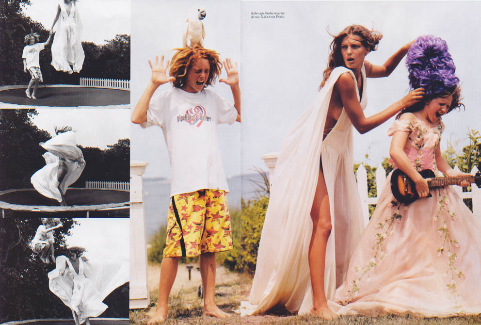 bruce weber, vogue paris, “play couture”, november 2004