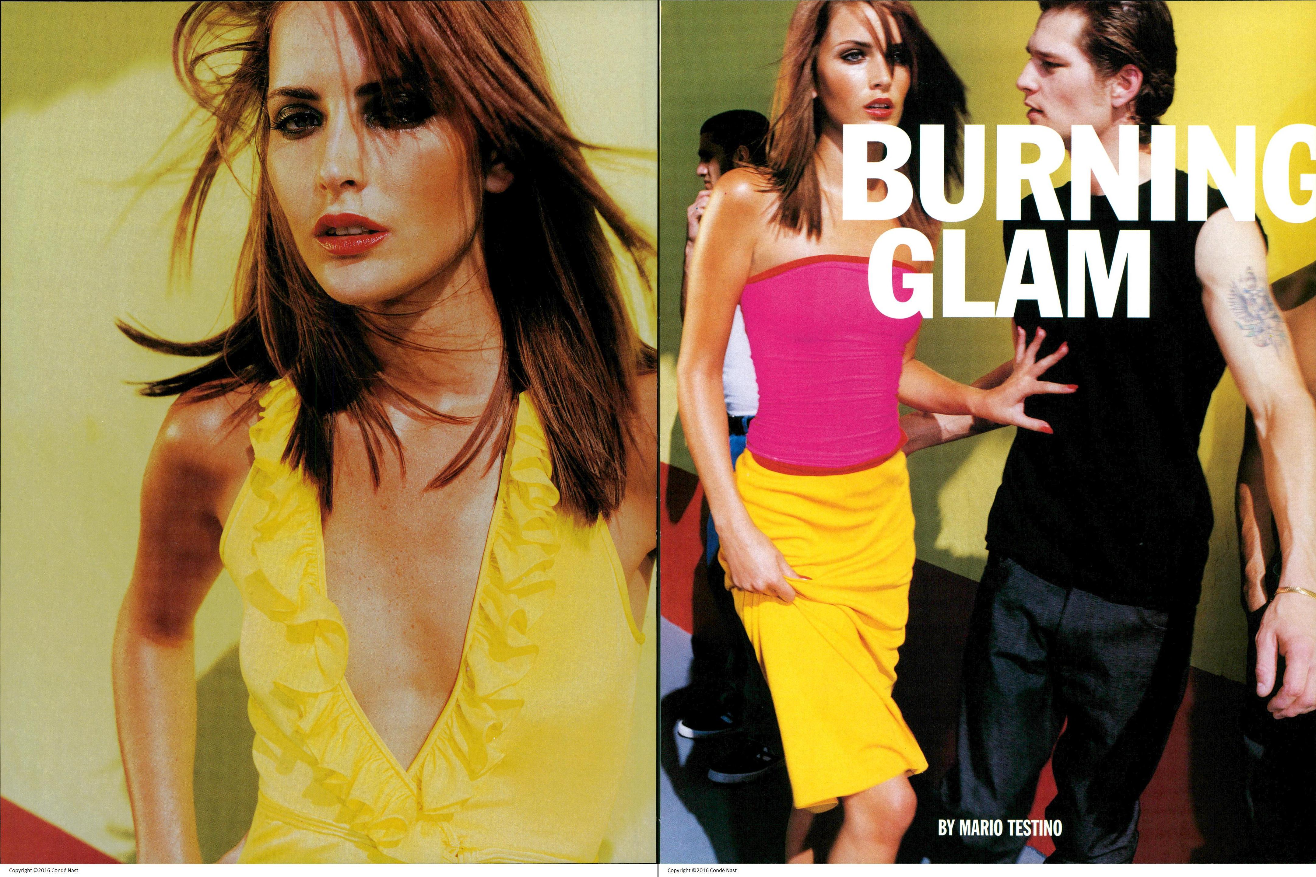 mario testino, vogue italia, “burning glam”, june 1997